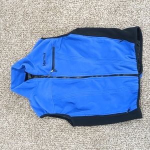 Marmot windstopper gore tex fleece vest M blue and black